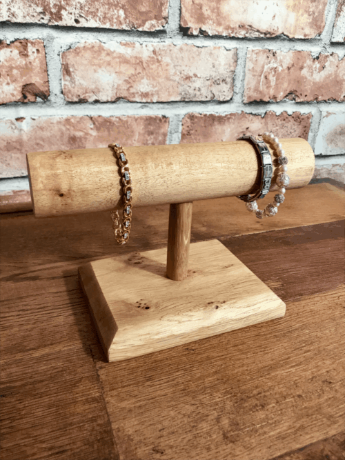 Solid oak Personalised watch/ bracelet holder Solid Oak Designs