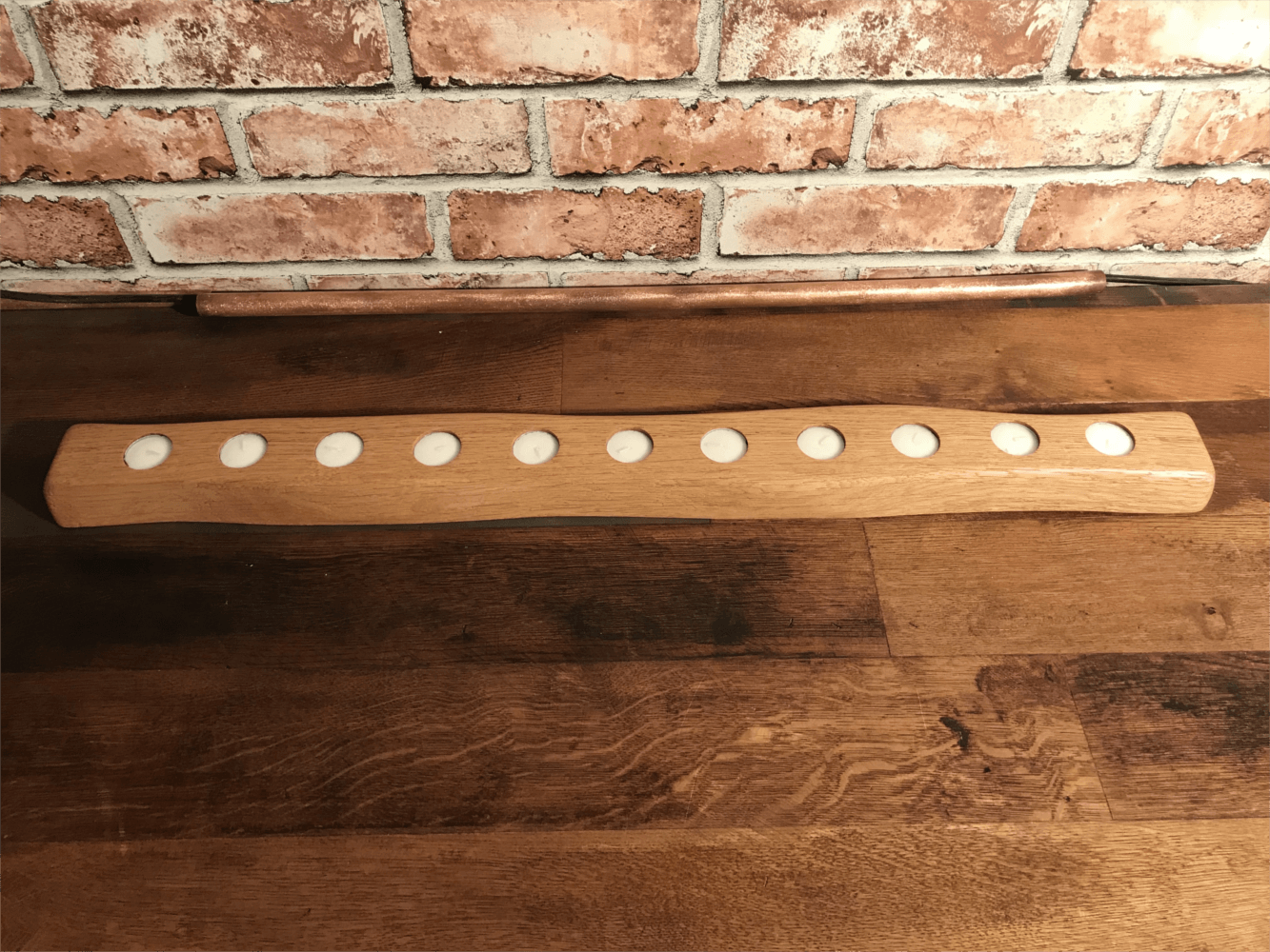 Stunning extra Large oak candle holder Solid Oak Designs