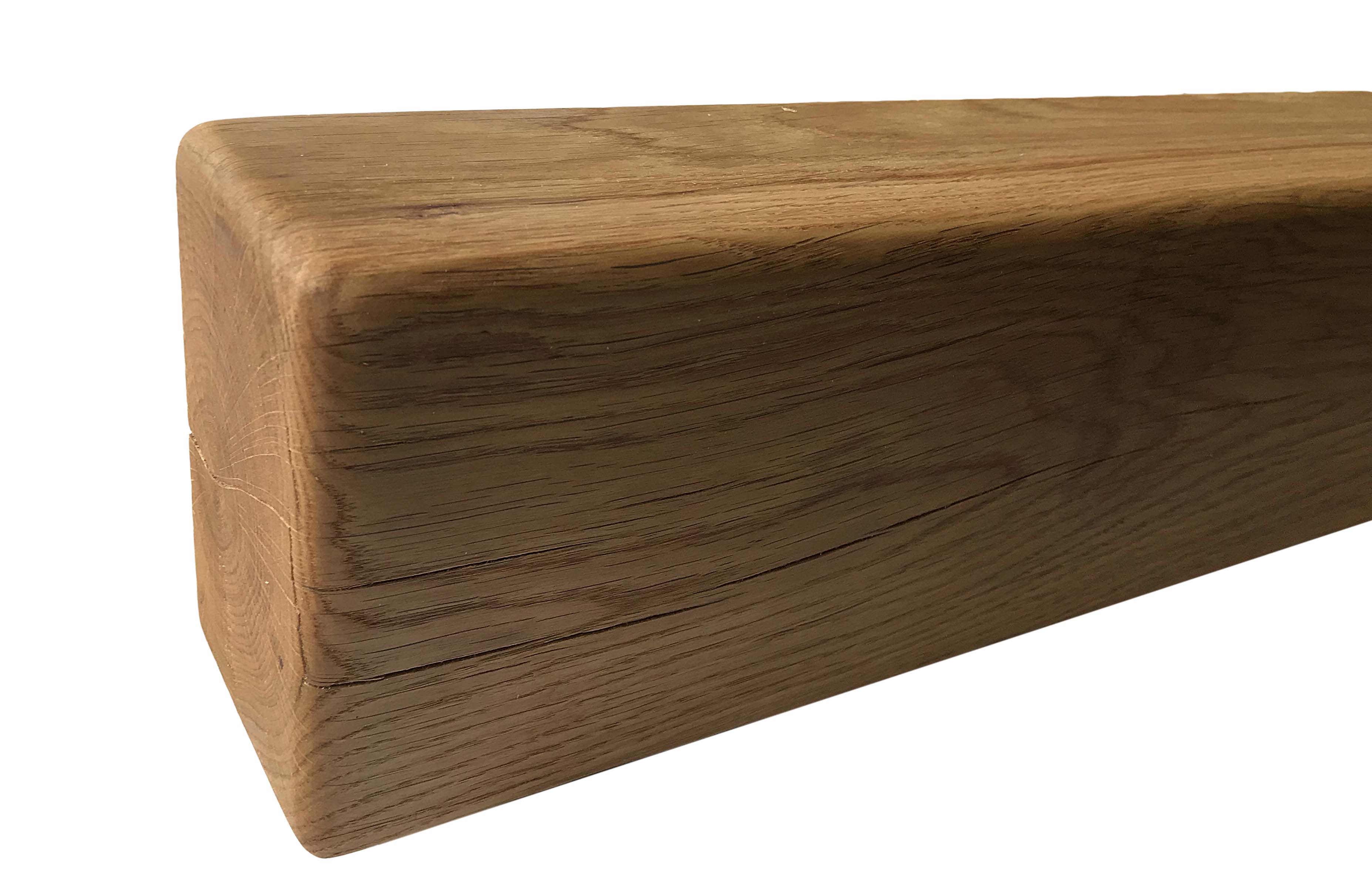 6” x 4” Solid Oak Mantel Beam With Straight Edge Solid Oak Designs