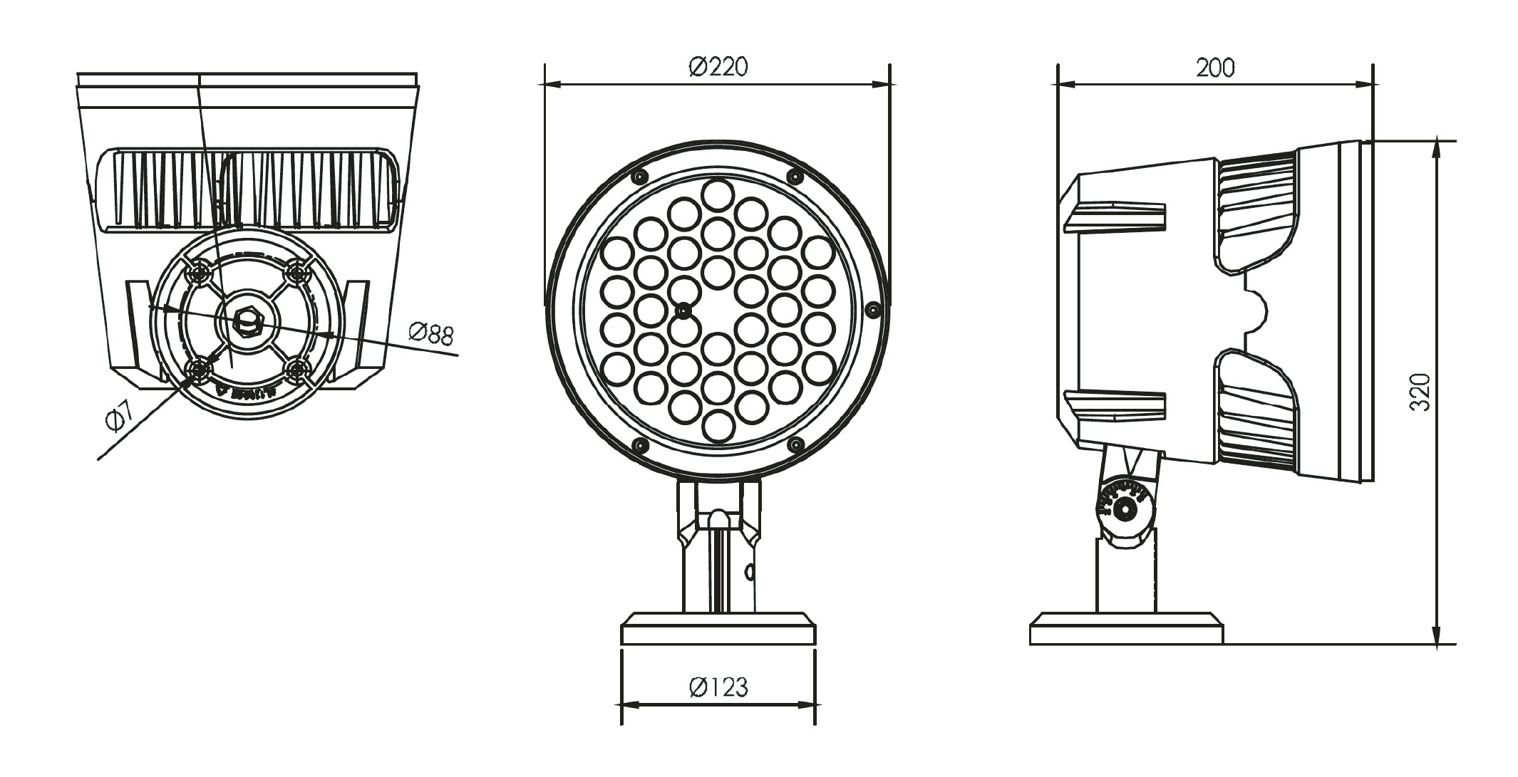 Serie Láser Solid Power Led