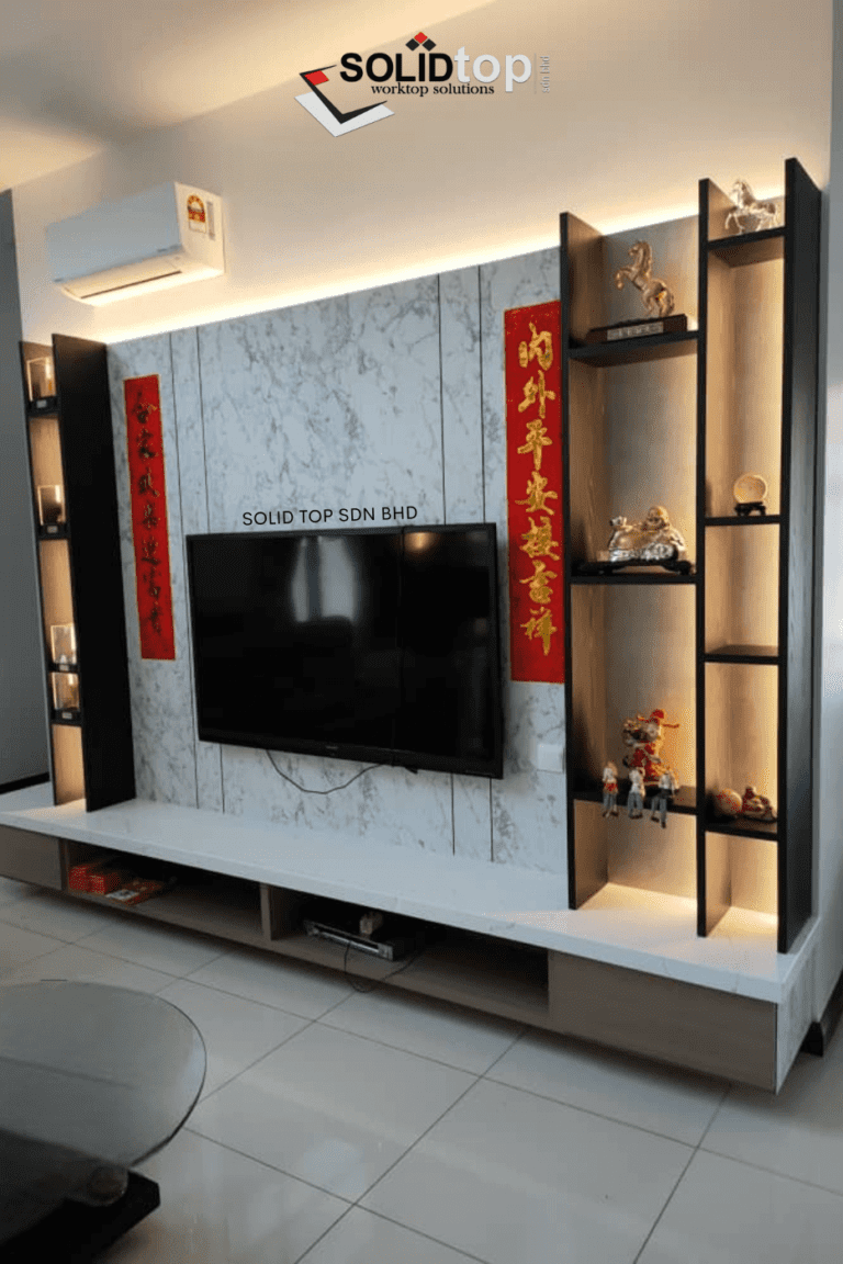 Living Room TV Console Solid Top Sdn Bhd