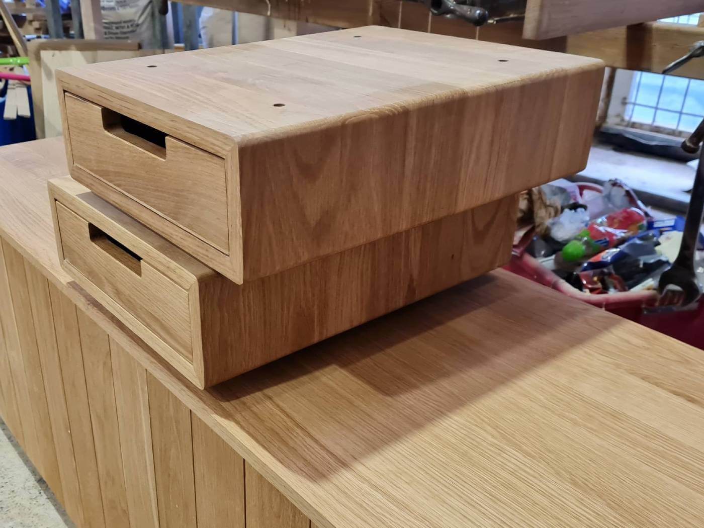 18mm under desk drawer unit Solid Wood Tops