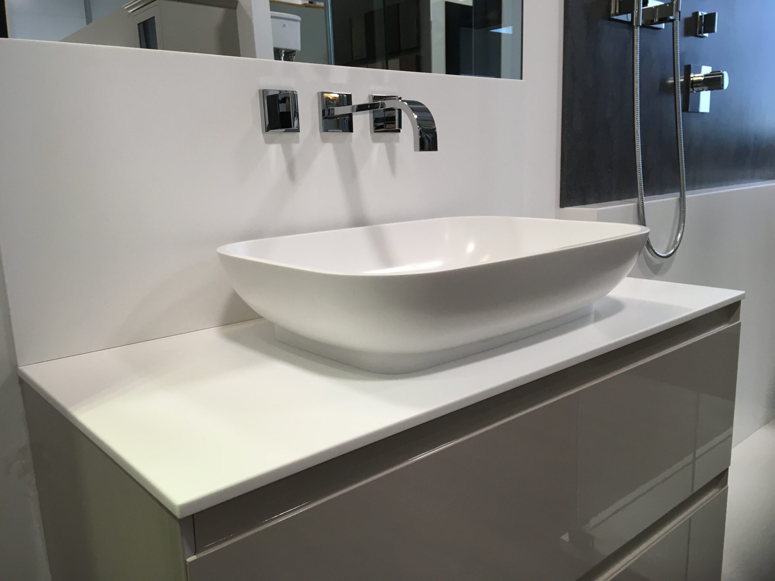 Bathroom Worktops, Basin's & Shower in Essex Solid Worktops Ltd