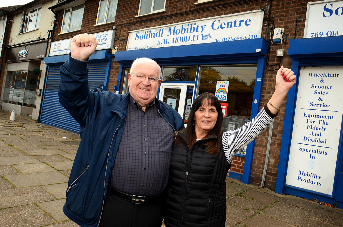 Activists rally to help mobility shop owners targeted by graffiti louts