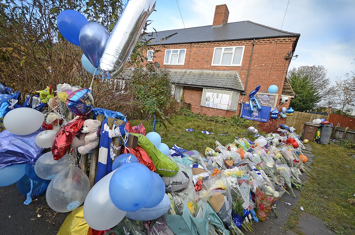 'Arthur you are loved' tributes left at Shirley house where boy was murdered The Solihull Observer