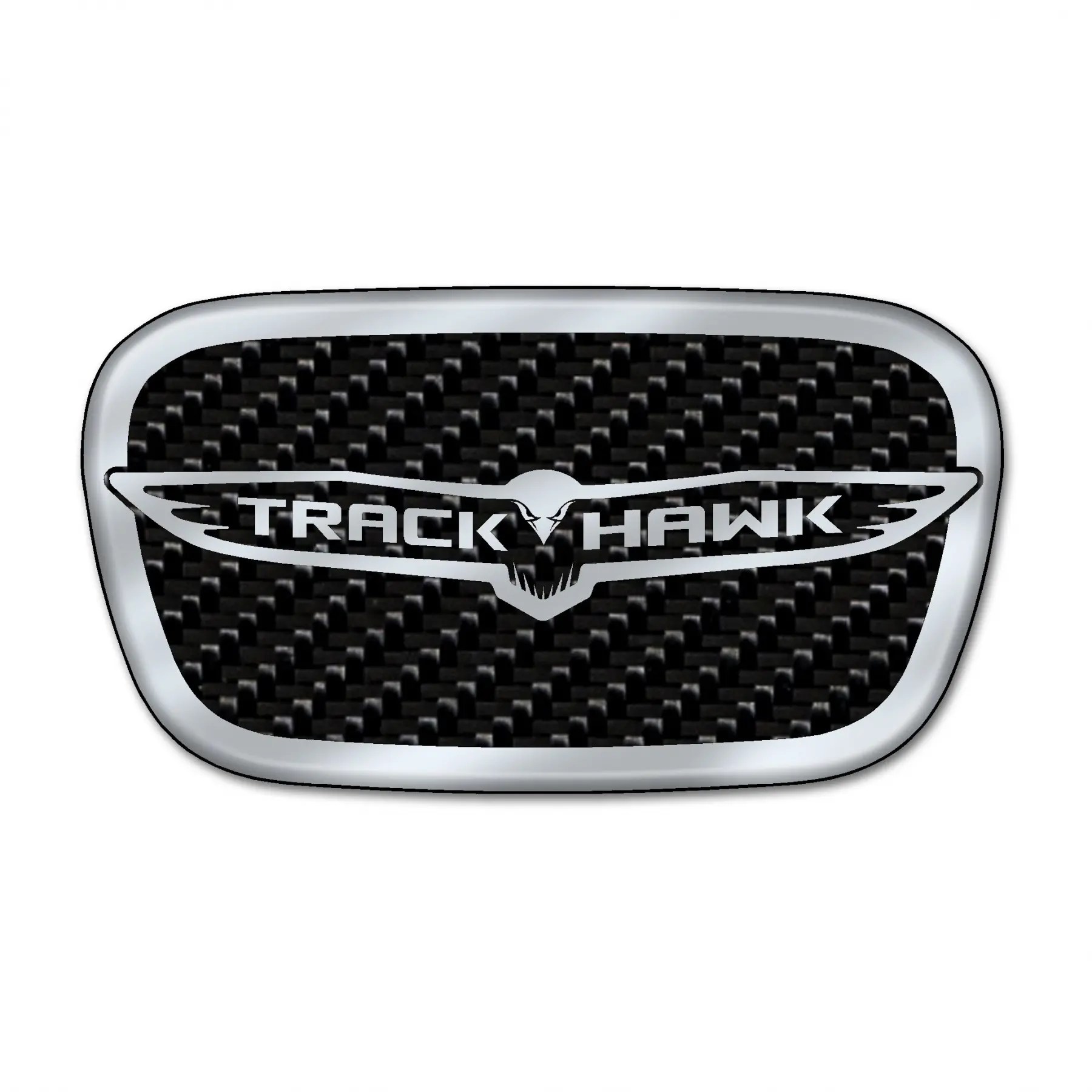 Jeep Trackhawk Carbon Fiber Steering Wheel Center Badge V1 (20182021