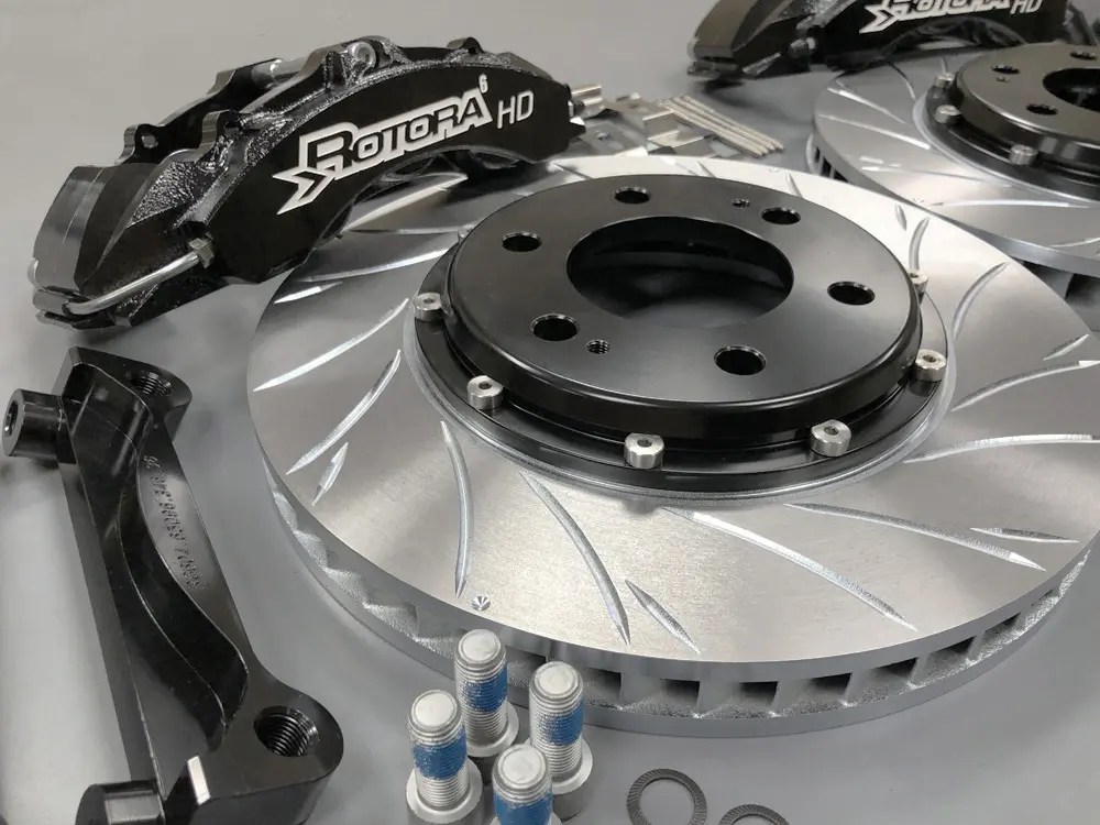 Rotora Front & Rear HD Brake Kit W/ Custom Colors (Ram TRX) OEM Wheels Solis Racing Group