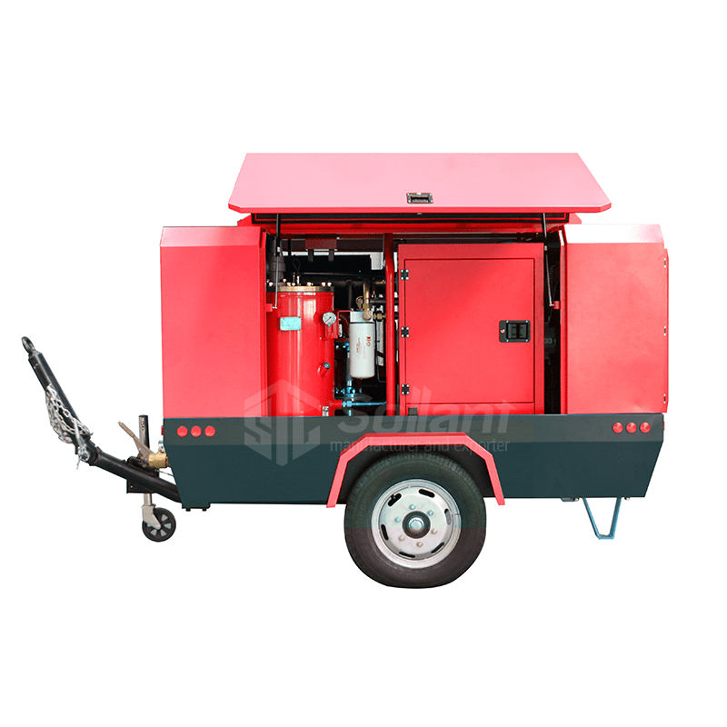 1.Sollant diesel mobile air compressors Site adaptability