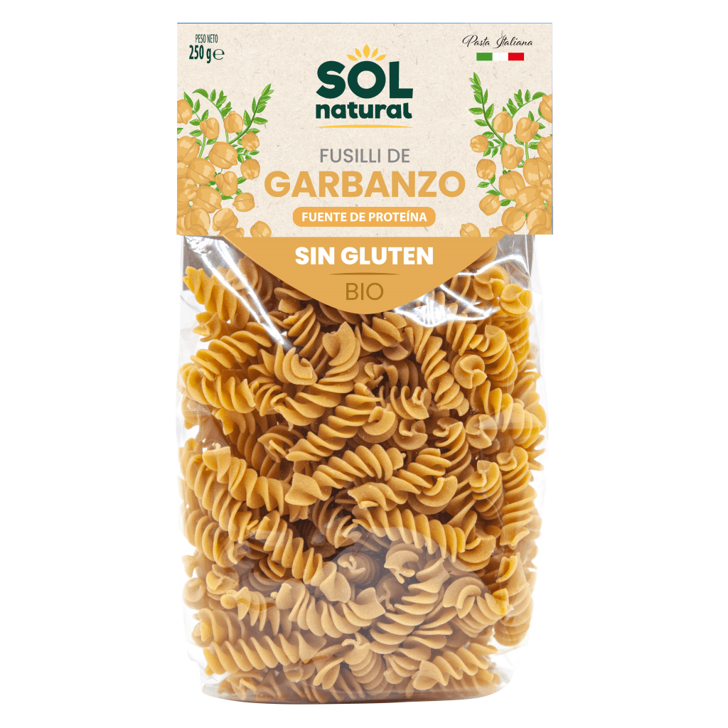 FUSILLI DE GARBANZO BIO SIN GLUTEN