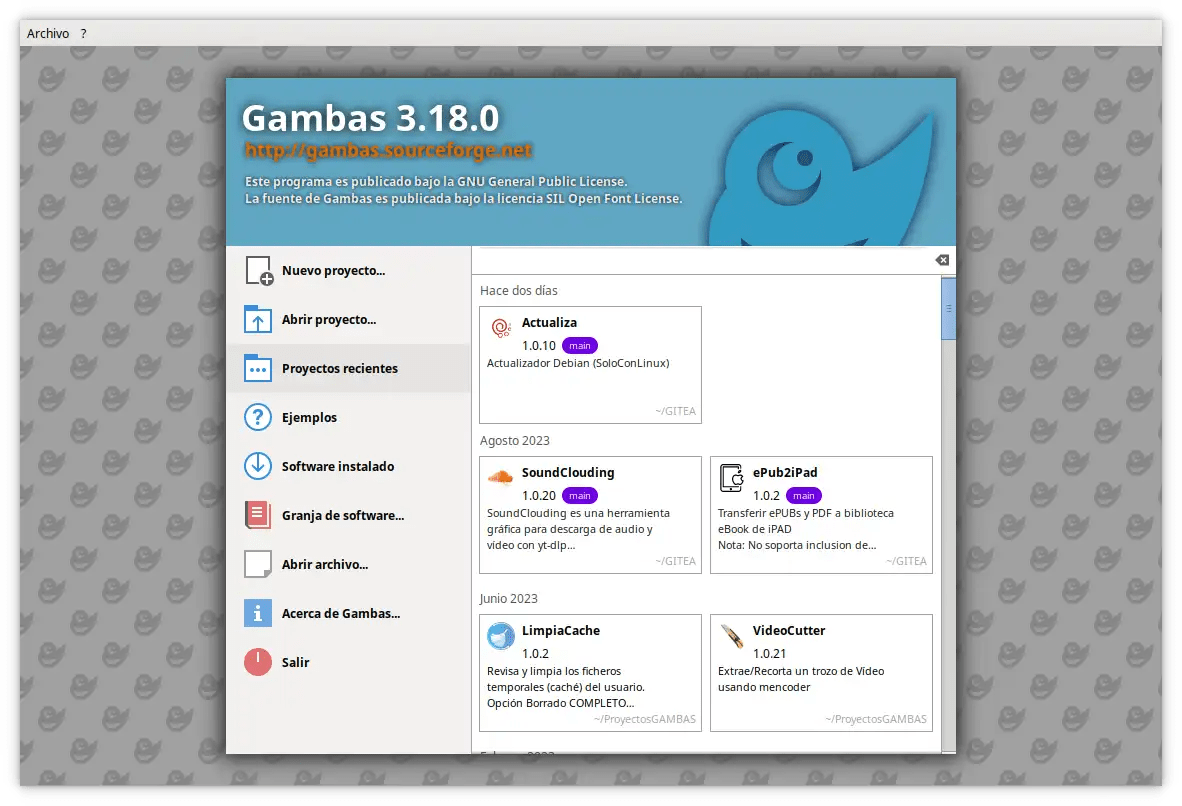 Gambas El Visual Basic de Linux