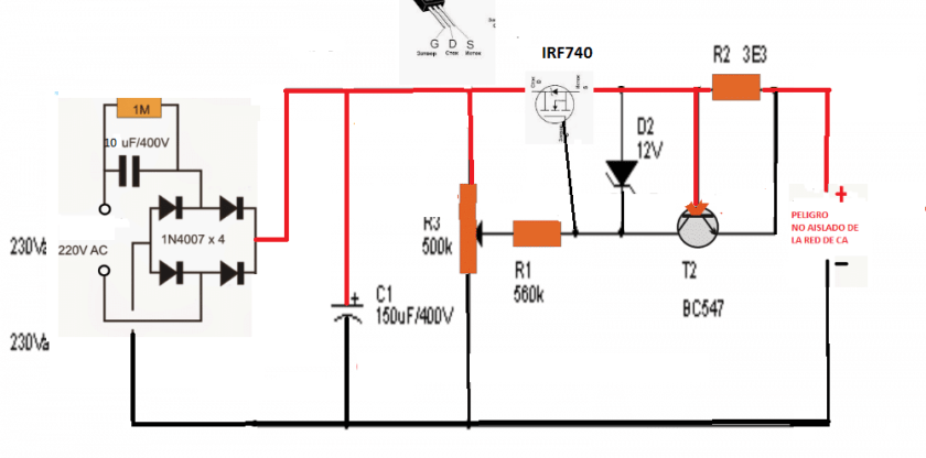 Fuentes sin transformador ( parte 2 de 2) - SOLOELECTRONICOS