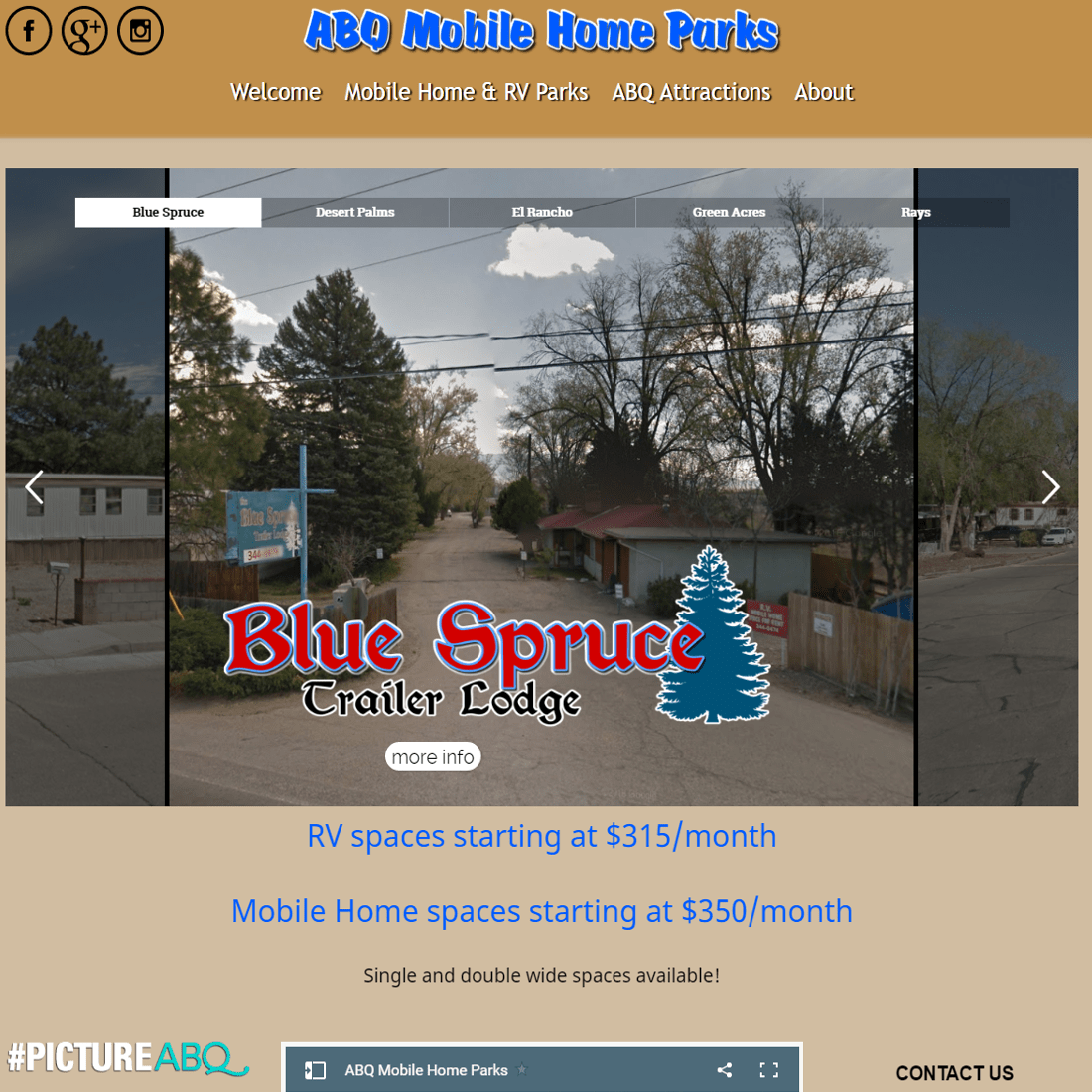 ABQ Mobile Home Parks SoLoMo Science