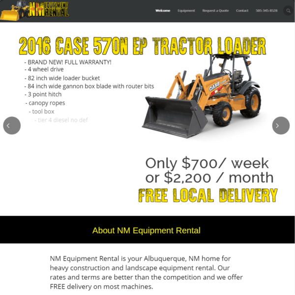 NM Equipment Rentals SoLoMo Science