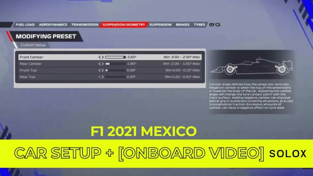 F1 2021 Mexico Car Setup + [Onboard Video]