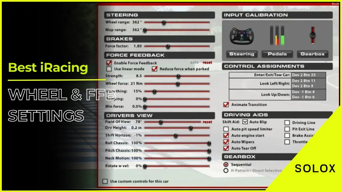 Best iRacing Wheel & FFB Settings