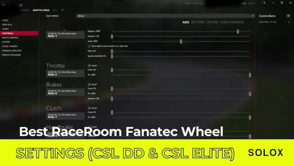 Best RaceRoom Fanatec Wheel Settings (CSL DD & CSL Elite)