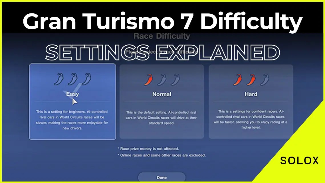 Gran Turismo 7 Difficulty Settings Explained