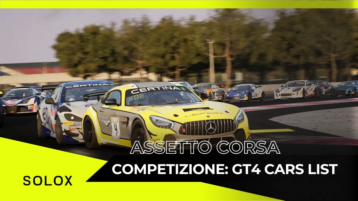 Assetto Corsa Competizione GT4 Cars List