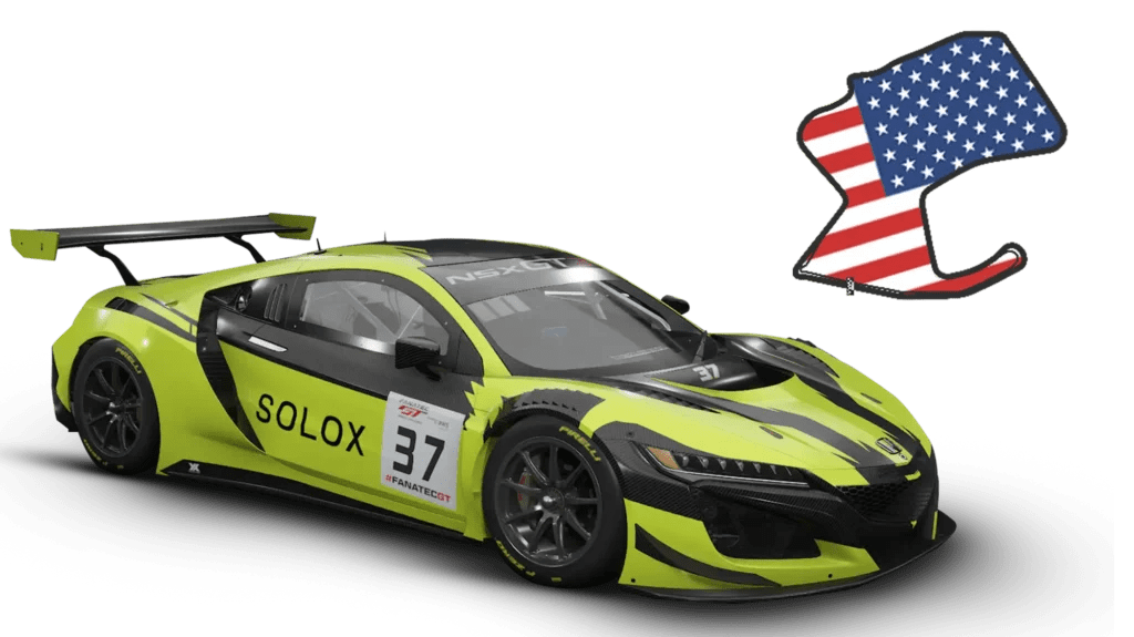 Honda NSX GT3 EVO ACC Laguna Seca Setup SOLOX