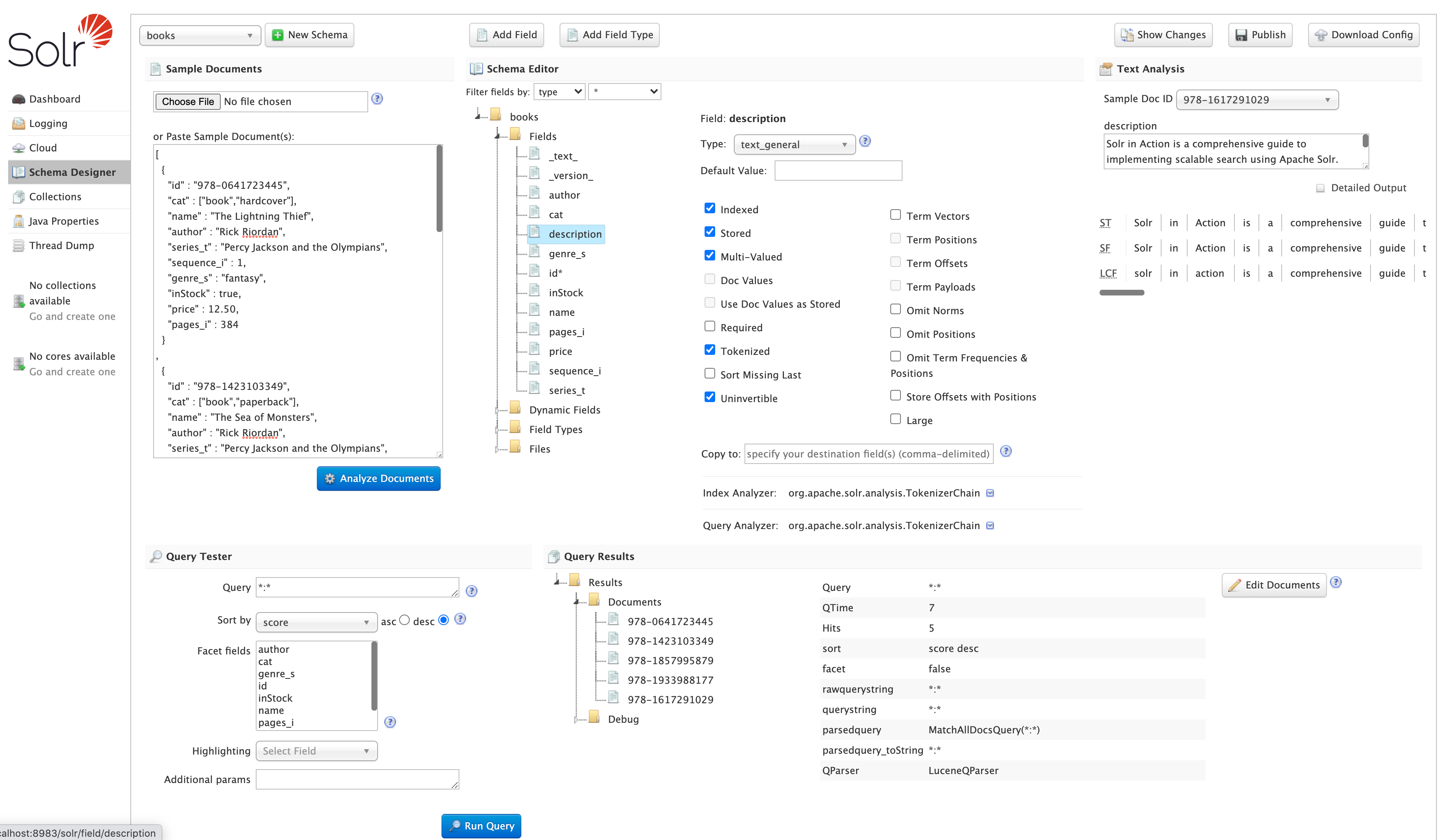 Schema Designer Apache Solr Reference Guide 8.10
