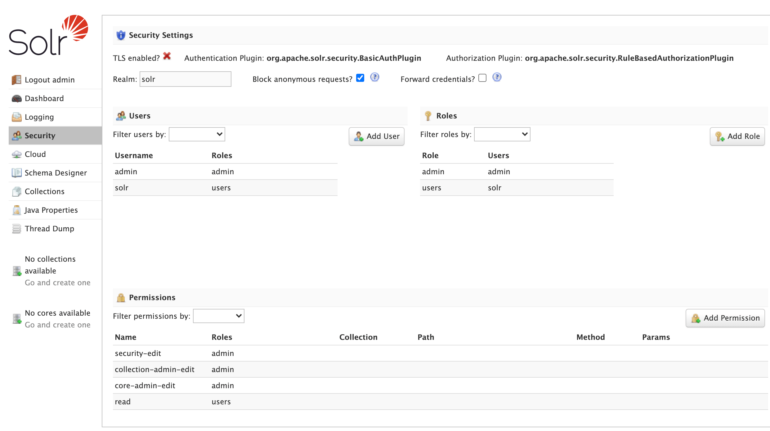 Solr Admin UI Apache Solr Reference Guide