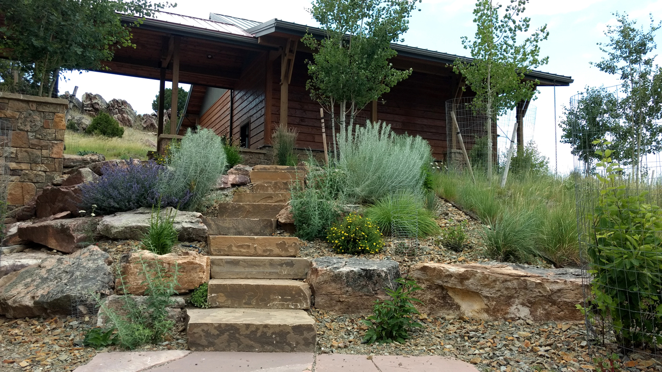 Rustic Landscaping Design Bozeman, Montana Solstice Landscape