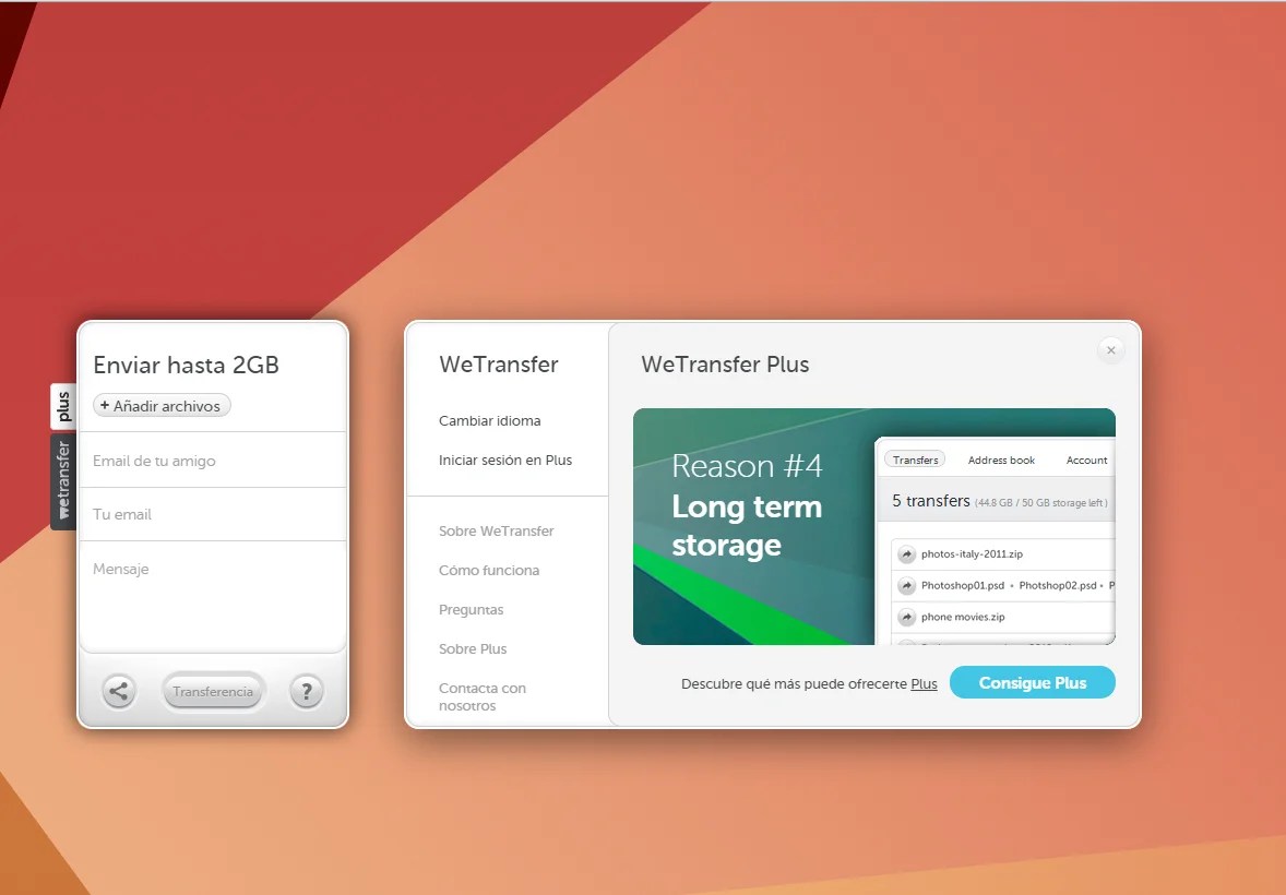 Como usar Wetransfer Mantenimiento informático para empresas Madrid
