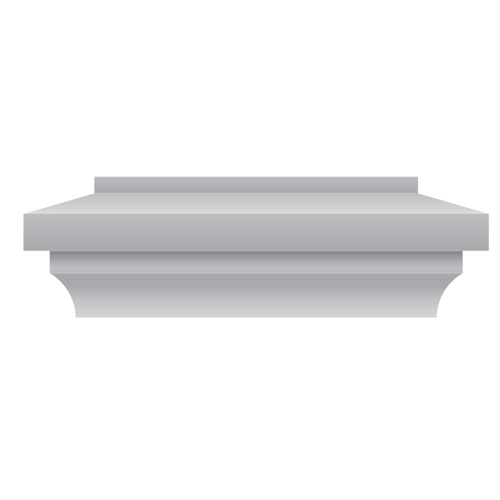 PVC Flat Post Cap (fits 51/2” net x 51/2” net posts) Southern