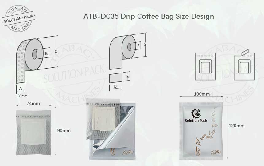 ATBDC35 Auto Stable Drip Coffee Packaging Machine Unit