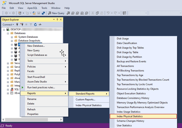SQL index fragmentation and maintenance