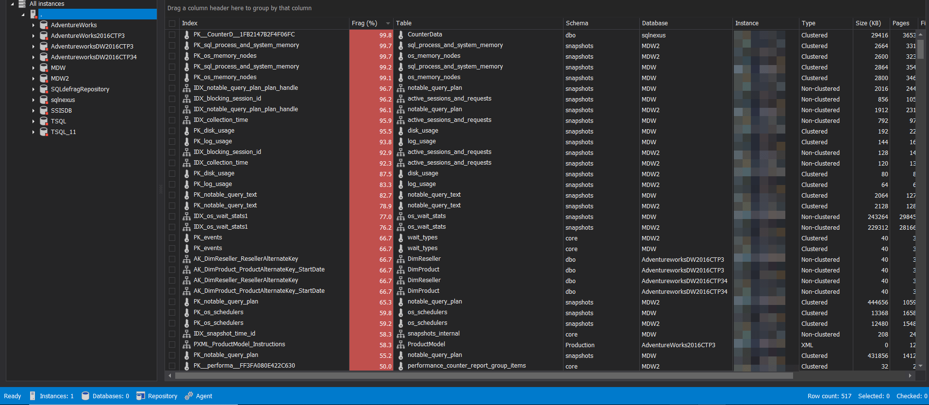 Online vs offline SQL Server index rebuild in SQL Server
