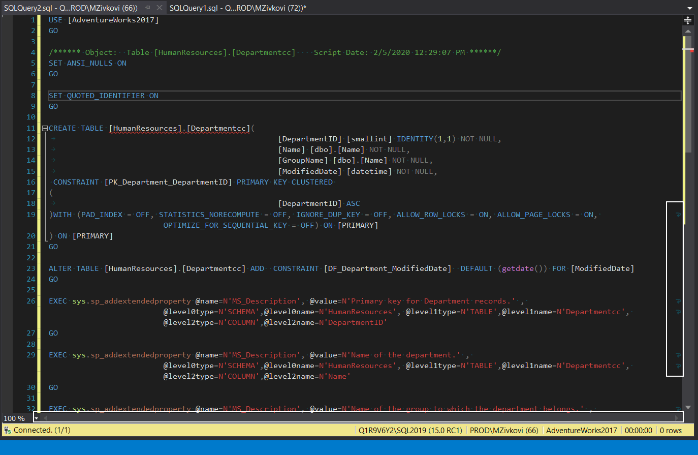 How to format SQL code in SQL Server Management Studio