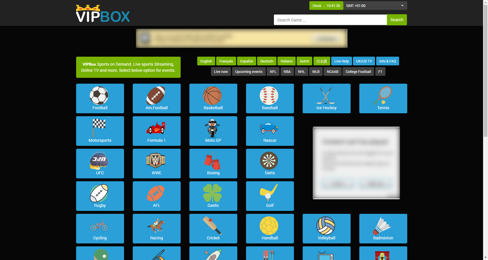 VIP Box Sports Visit Now