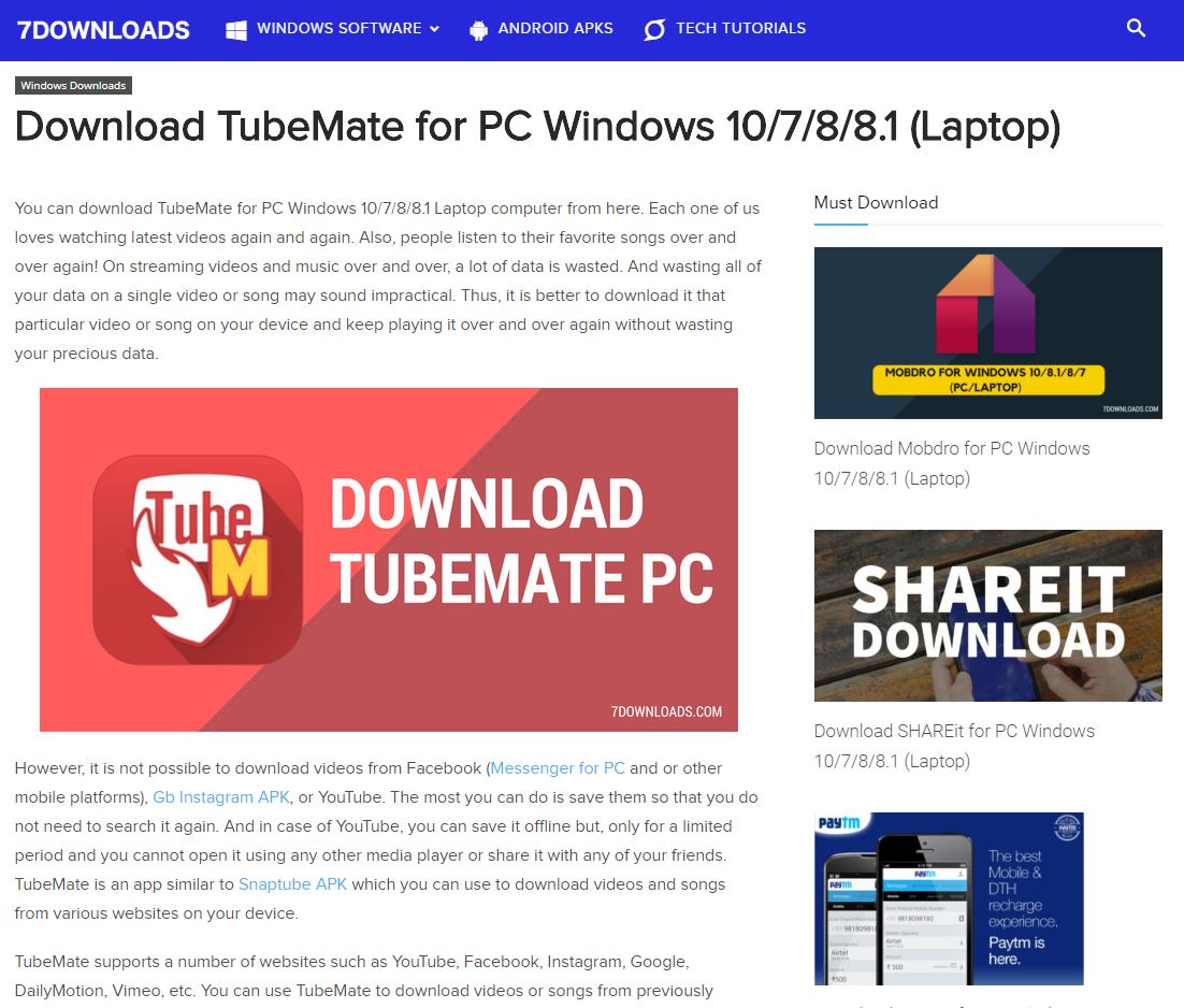 Best ways to use tubemate on pc In 2020 Softonic