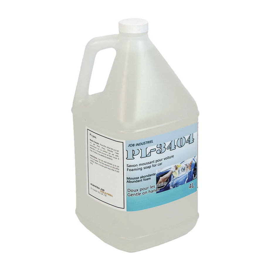 Savon moussant pour voiture 1L, 4L et 20L Solutions Industrielles