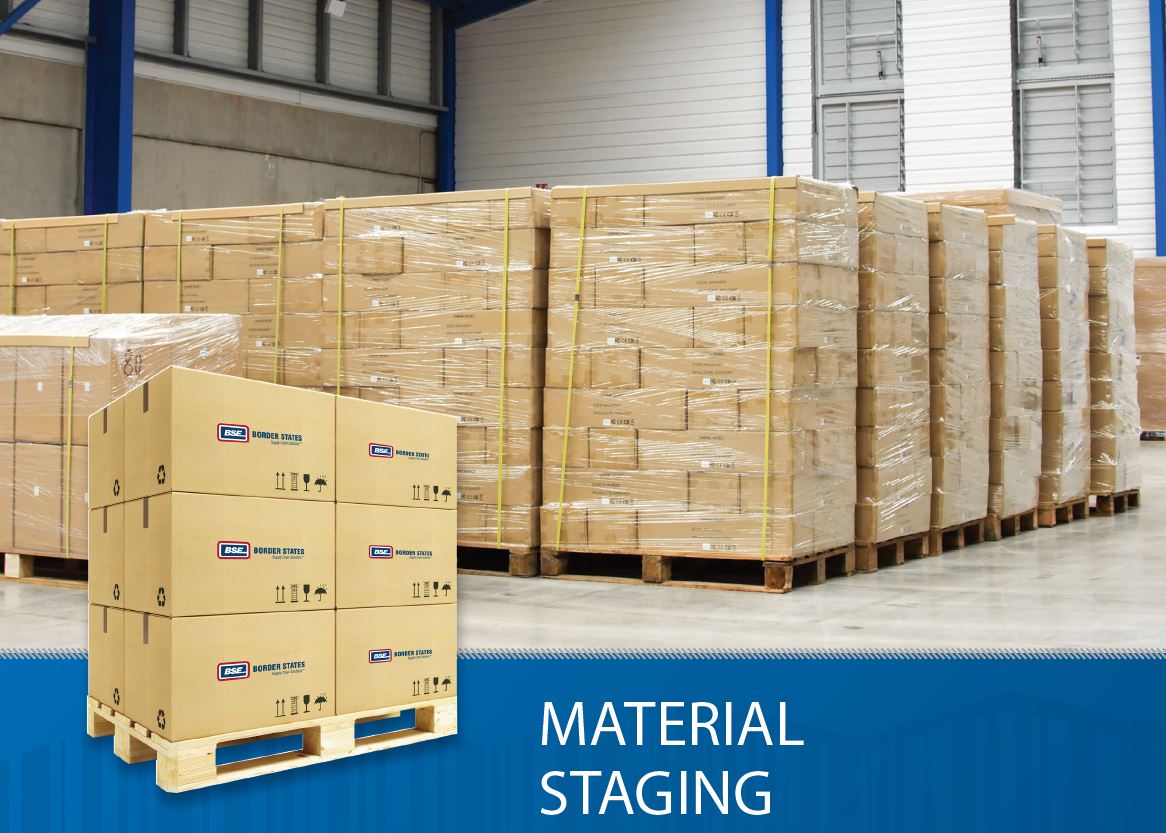 Material staging The right project materials, when you need them