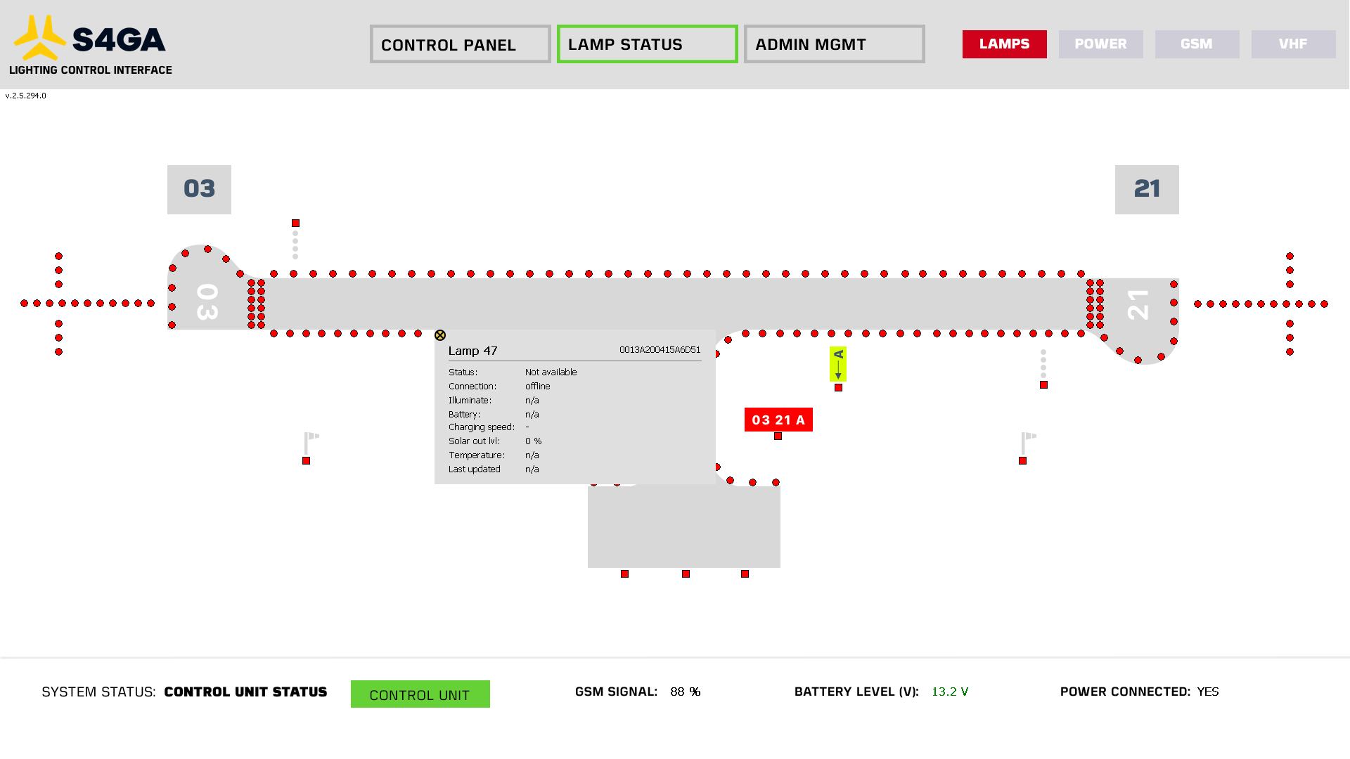 ALCMS Advanced Airfield Lighting Control and Monitoring S4GA