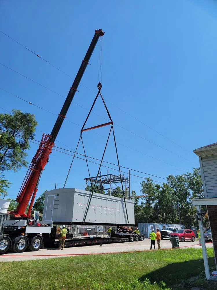 Substation Swg Site Delivery Switchgear Power Systems Midwest