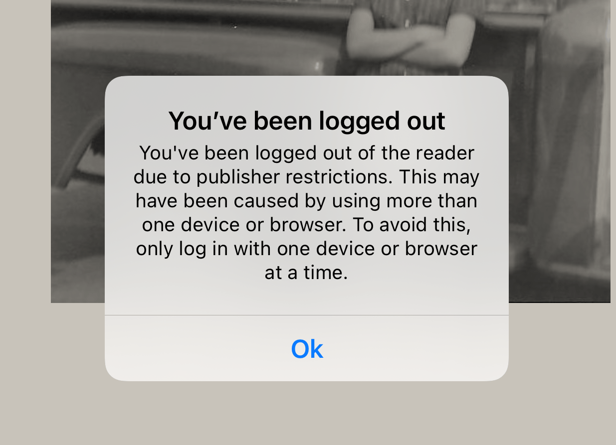 "You've been logged out" Message RedShelf Solve