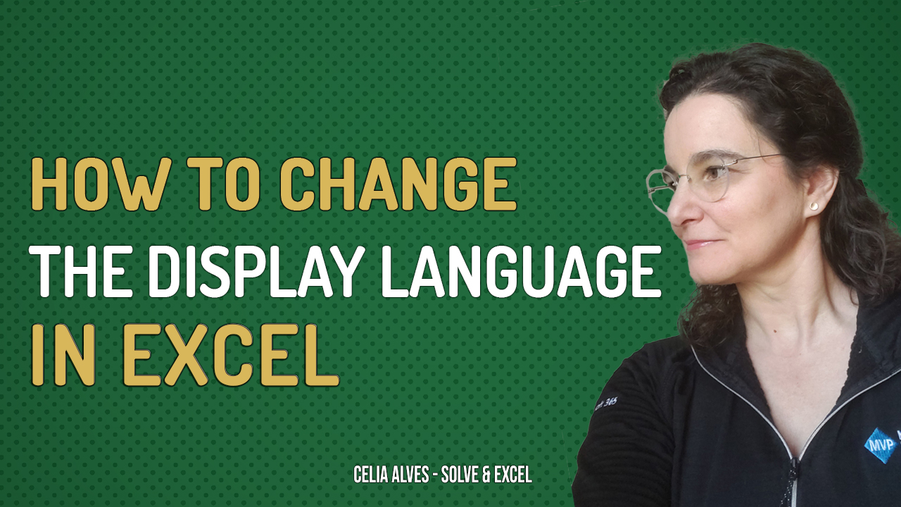 How to change the display language in Excel Solve and Excel Consulting