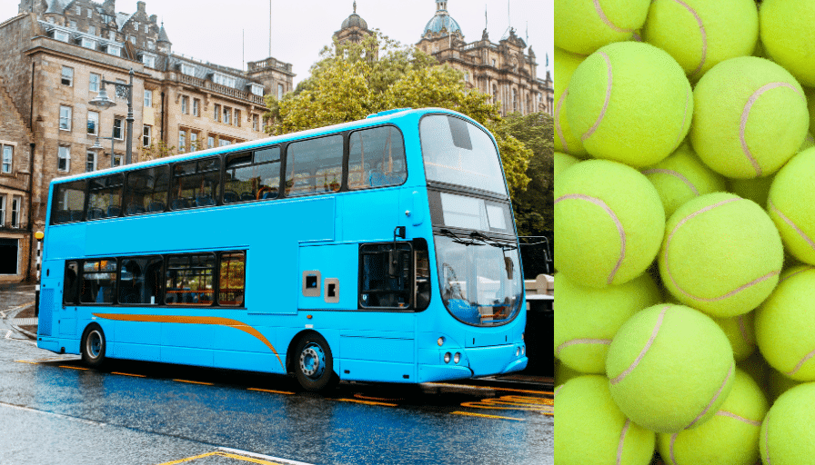 How Many Tennis Balls Fit In A Double Decker Bus Solvermatic