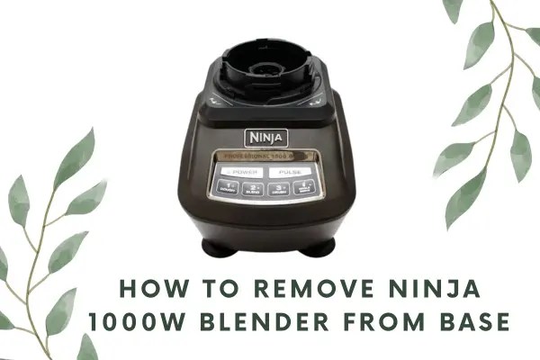 How To Remove Ninja 1000w Blender From Base? - Solver Point