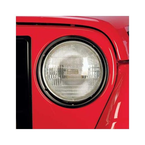 Bezel Headlight Pair BLK for Jeep Wrangler TJ & Unlimited (19972006)