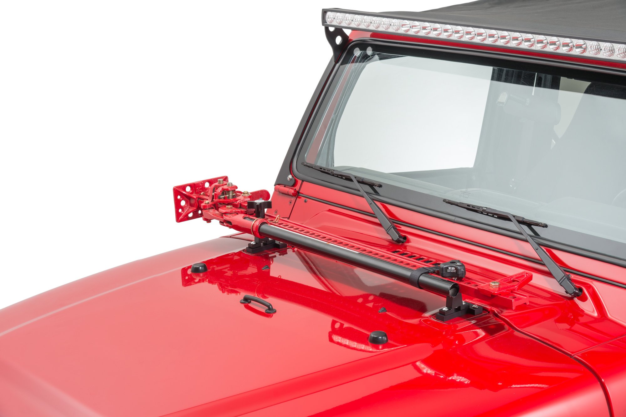 HiLift Jack AllCast Iron 60" Red Jack with Jack Hood Mount & Hood