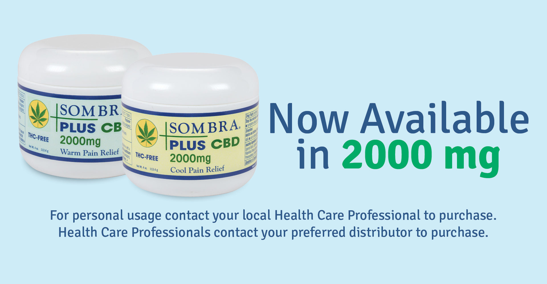 Sombra PLUS CBD Natural Topical CBD Pain Relieving Gels