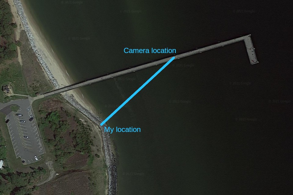Fishing Pier at Point Lookout Southern Maryland Kite Aerial Photography