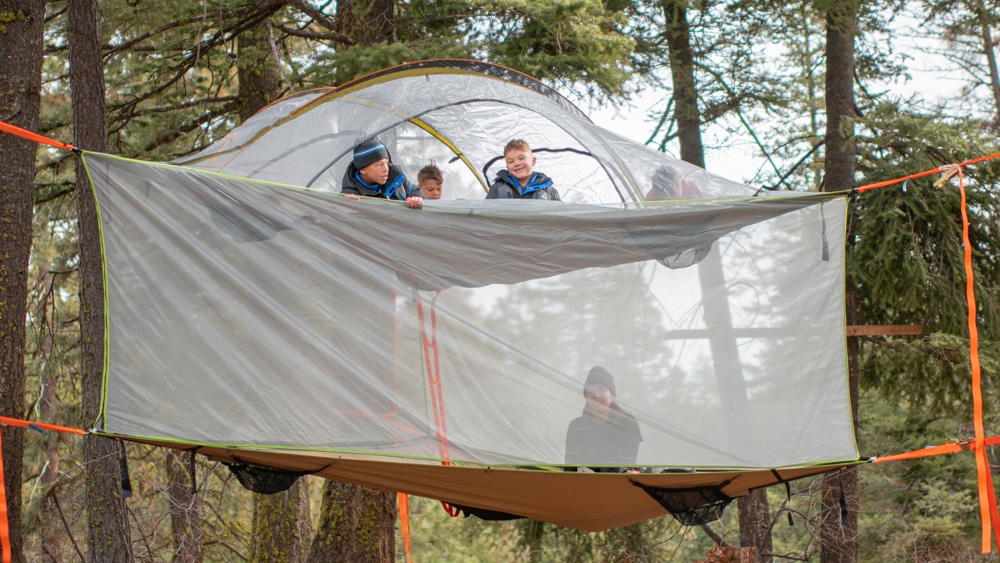 This Hanging Tree Tent is a Dream Family Fort