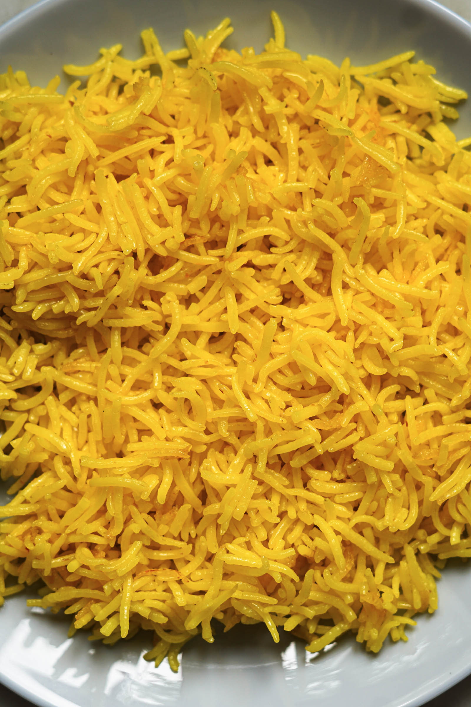 15 Minute Saffron Basmati Rice Stovetop, Rice Cooker or Instant Pot