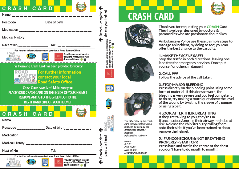 Crash card