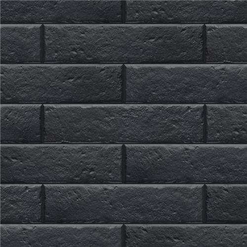 Brooklin Brick Black 23/8"x93/4" Porcelain F/W Tile